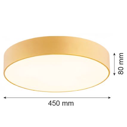 Argon 1458 - Loftlampe DARLING 3xE27/15W/230V diam. 45 cm gylden