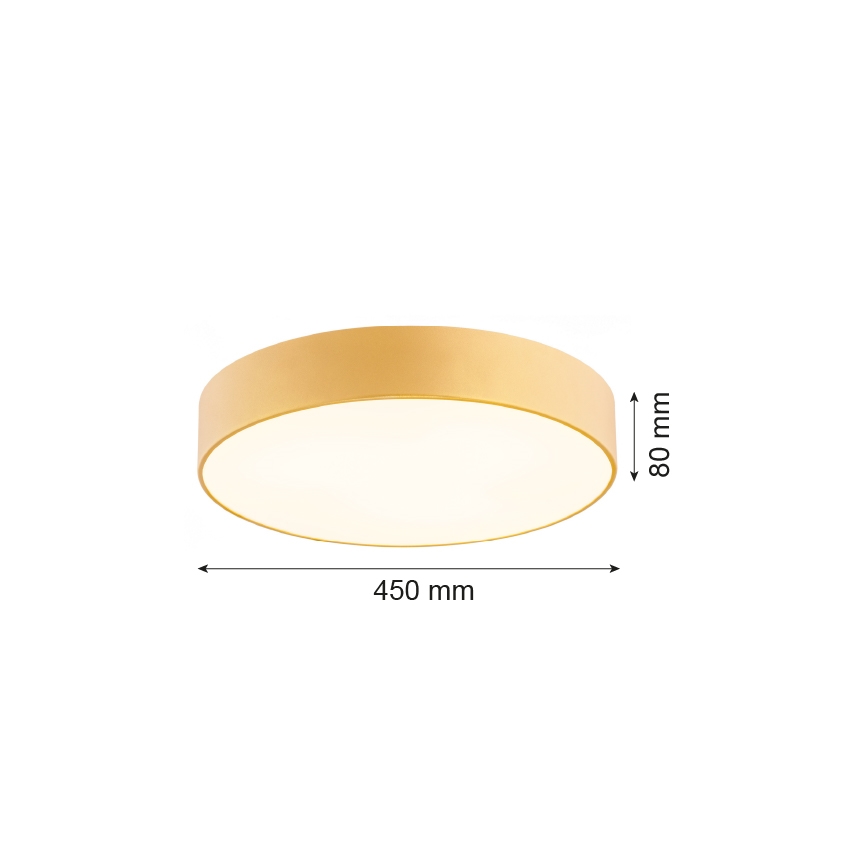 Argon 1458 - Loftlampe DARLING 3xE27/15W/230V diam. 45 cm gylden