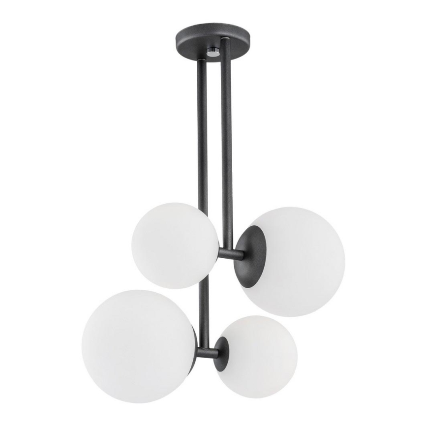 Argon 1645 - Loftlampe ASPEN 4xE27/15W/230V antracitgrå