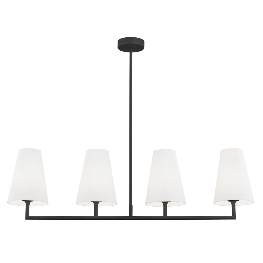 Argon 1831 - Pendellampe SAFIANO 4xE27/15W/230V sort
