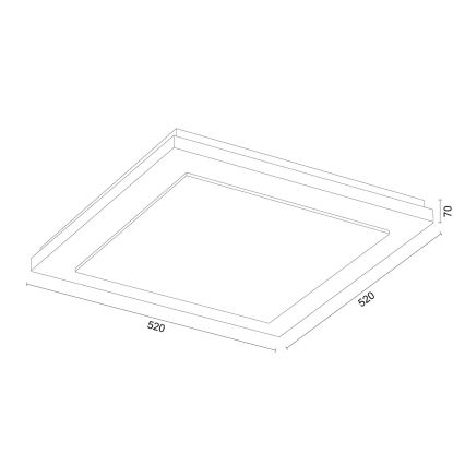 Argon 1872 - Loftlampe TABOR 4xE27/15W/230V 52x52 cm terracotta