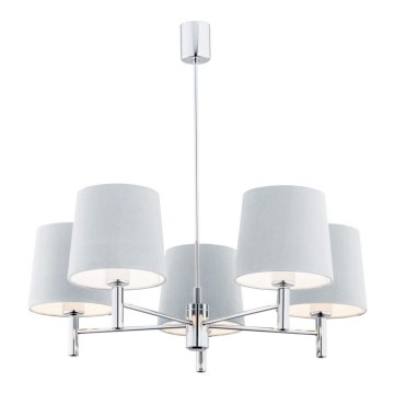 Argon 2076 - Loftlampe på stang BOLZANO 5xE27/15W/230V blå