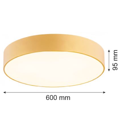Argon 2081 - Loftlampe DARLING 5xE27/15W/230V diam. 60 cm guldfarvet