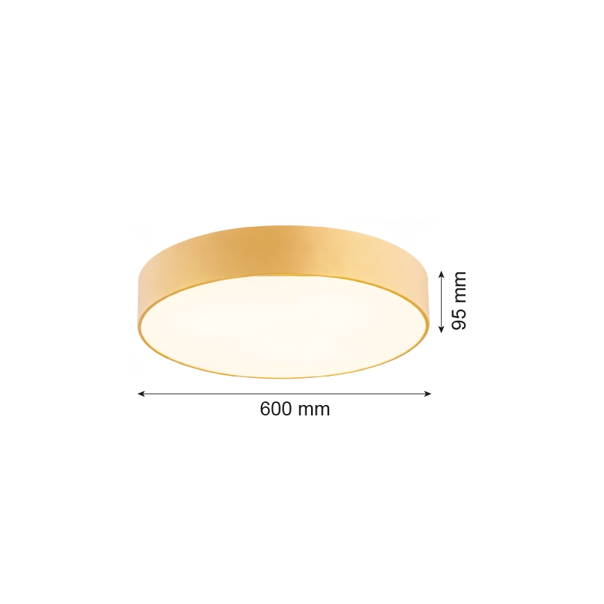 Argon 2081 - Loftlampe DARLING 5xE27/15W/230V diam. 60 cm guldfarvet