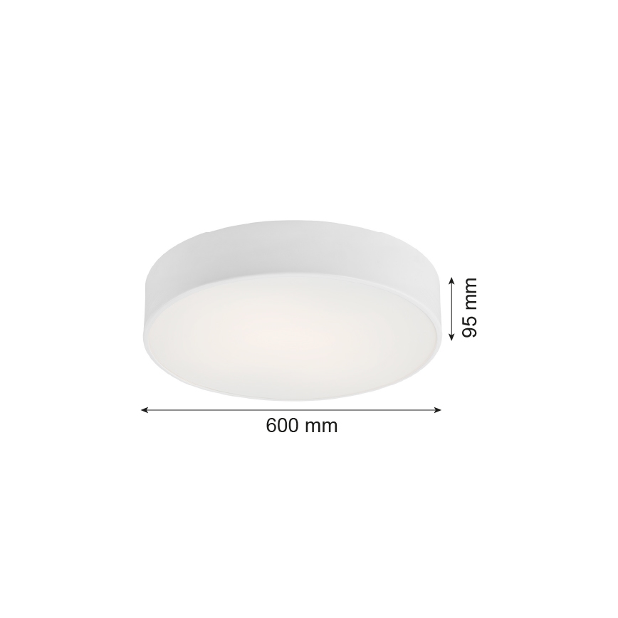 Argon 2082 - Loftlampe DARLING 5xE27/15W/230V diam. 60 cm hvid
