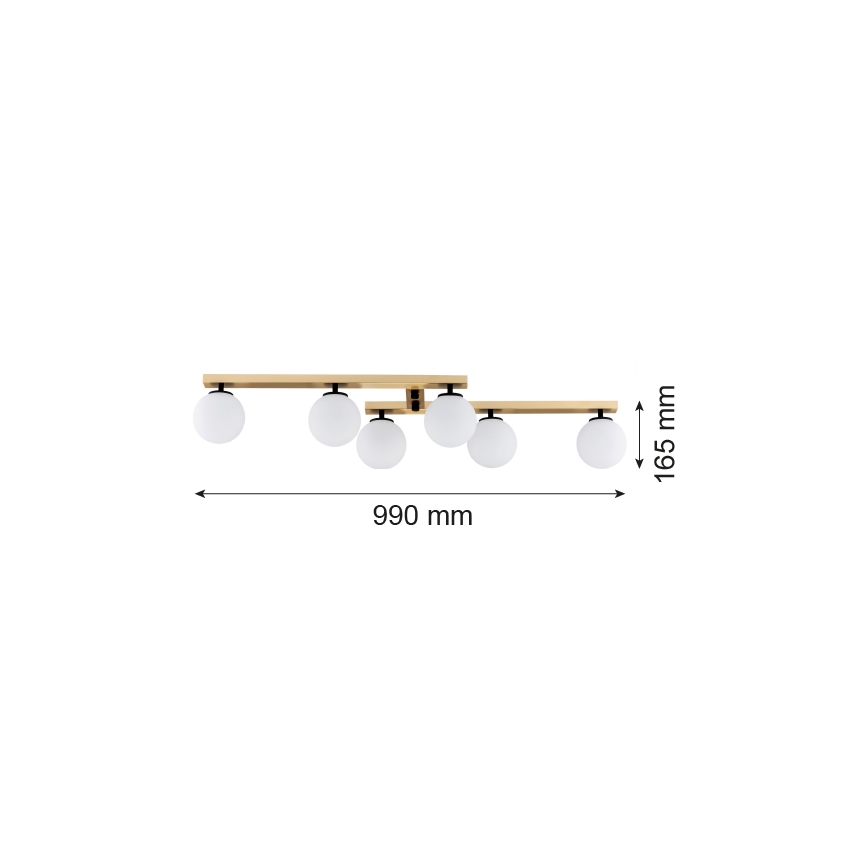 Argon 2544 - Loftlampe FREEMONT 6xE14/7W/230V