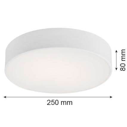 Argon 3082 - Loftlampe DARLING 2xE27/15W/230V diam. 25 cm hvid