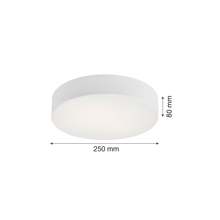 Argon 3082 - Loftlampe DARLING 2xE27/15W/230V diam. 25 cm hvid