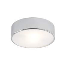Argon 3083 - Loftlampe DARLING 2xE27/15W/230V diam. 25 cm sølvfarvet