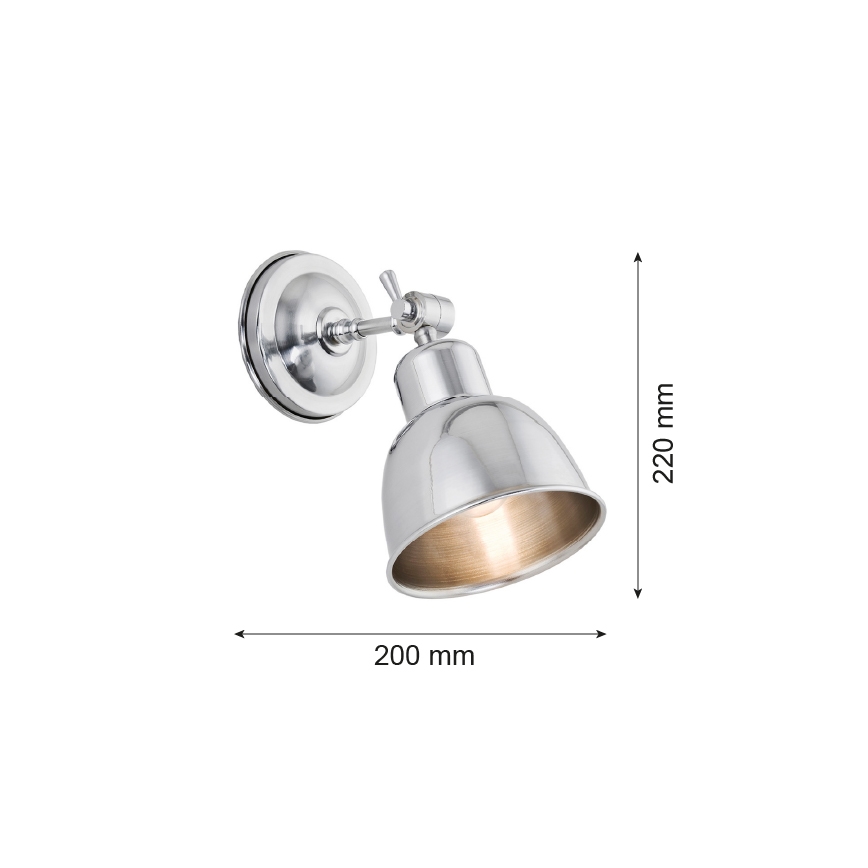 Argon 3172 - Væglampe EUFRAT 1xE27/60W/230V