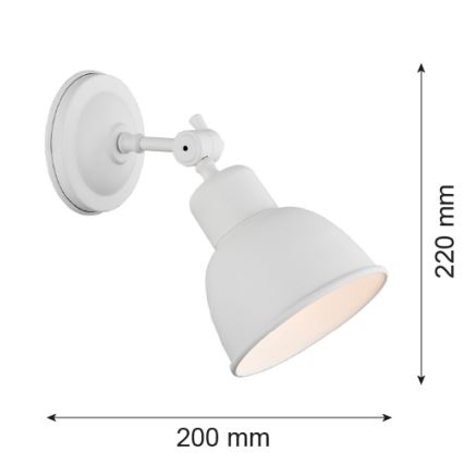 Argon 3182 - Væglampe EUFRAT 1xE27/60W/230V