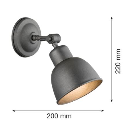 Argon 3183 - Væglampe EUFRAT 1xE27/60W/230V