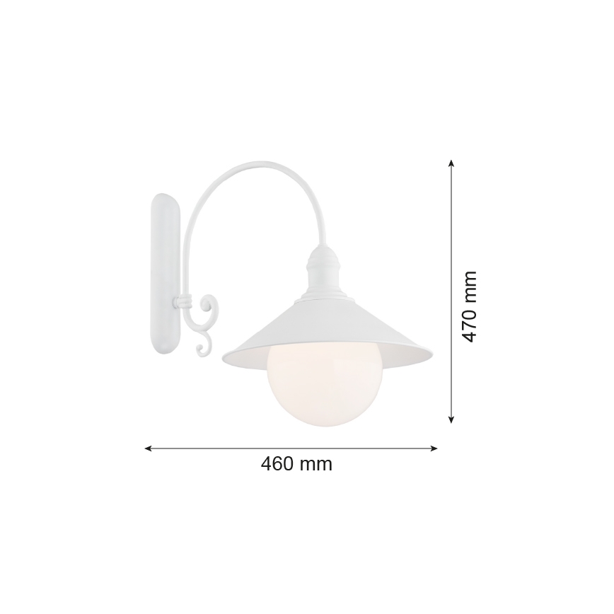 Argon 3297 - Væglampe ERBA BIS 1xE27/60W/230V
