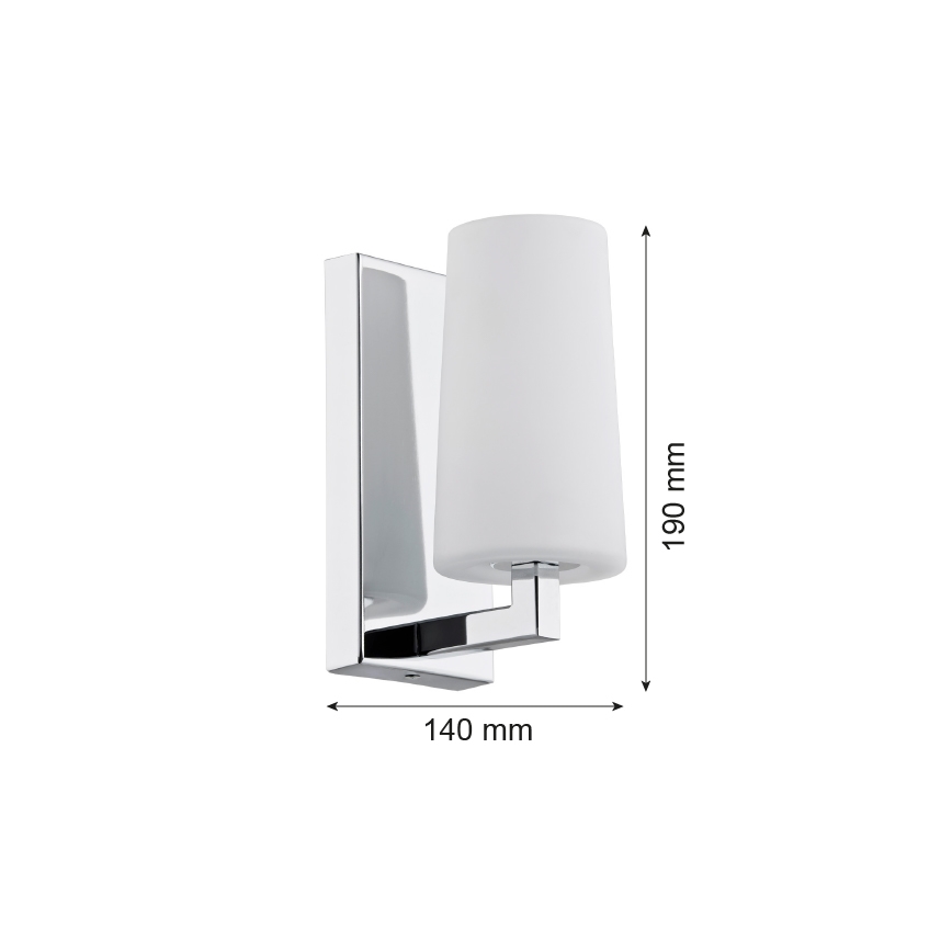 Argon 3358 - Væglampe CAMELOT 1xE27/15W/230V skinnende krom