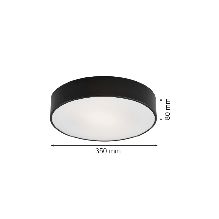 Argon 3570  - LED loftlampe DARLING LED/25W/230V diam. 35 cm sort