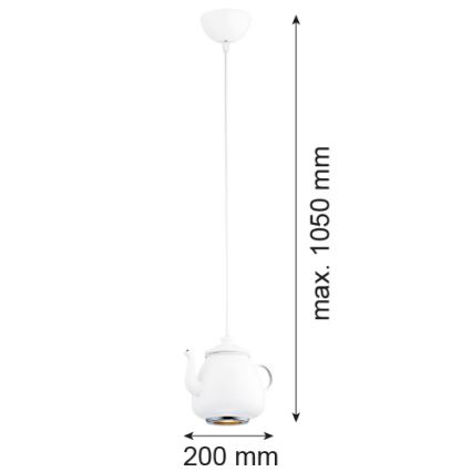 Argon 3650 - Pendel JAMAJKA 1xGU10/50W/230V