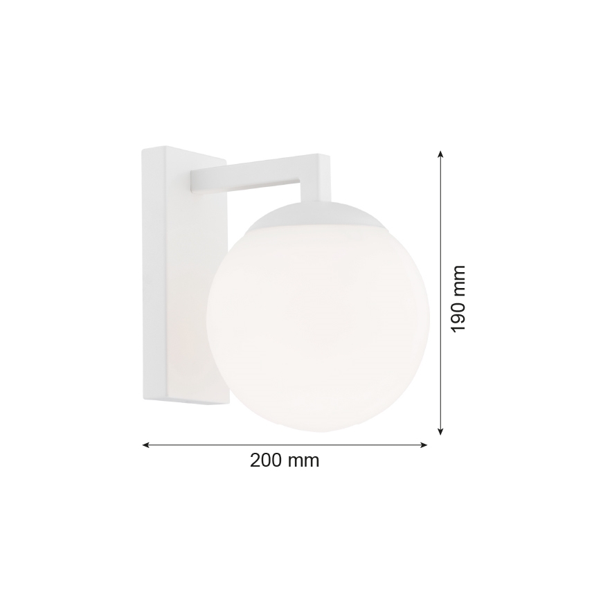 Argon 3733 - Væglampe ASPEN 1xE27/15W/230V hvid