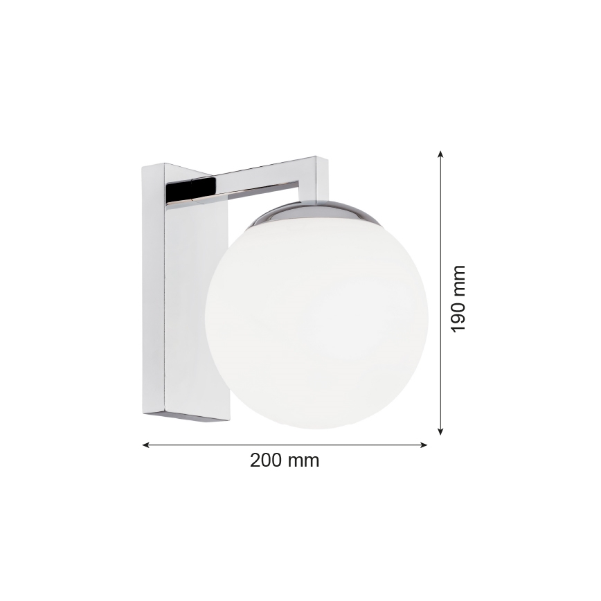 Argon 3735 - Væglampe ASPEN 1xE27/15W/230V skinnende krom