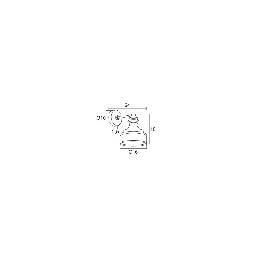 Argon 3796 - LED væglampe TULUZA LED/5W/230V