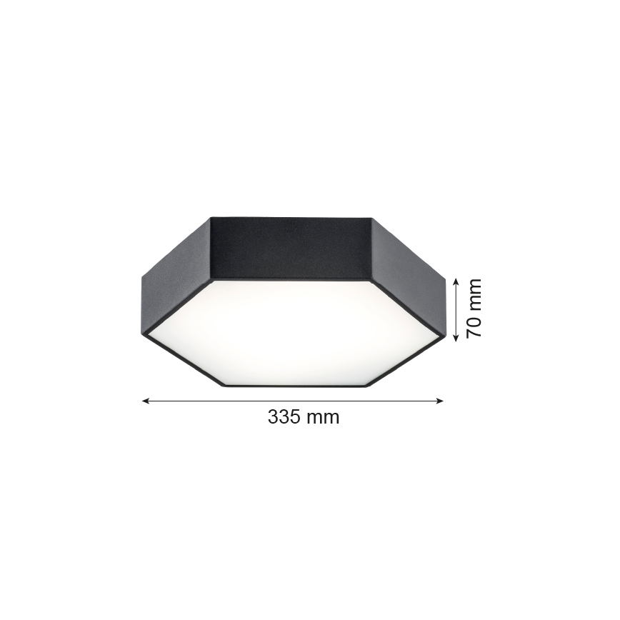 Argon 3823 - LED loftlampe ARIZONA LED/22,5W/230V sort
