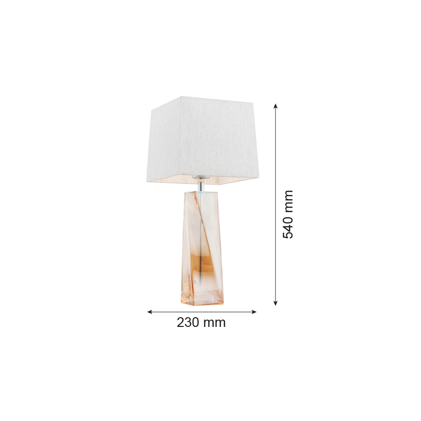 Argon 3840 - Bordlampe LILLE 1xE27/15W/230V hvid