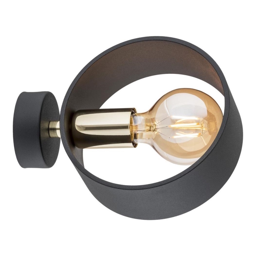 Argon 4069 - Væglampe AMADORA 1xE27/15W/230V sort