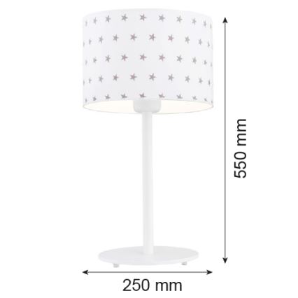 Argon 4125 - Bordlampe MAGIC 1xE27/15W/230V hvid