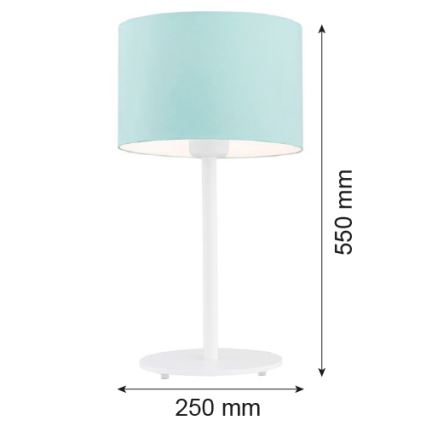 Argon 4127 - Bordlampe MAGIC 1xE27/15W/230V turkis/hvid
