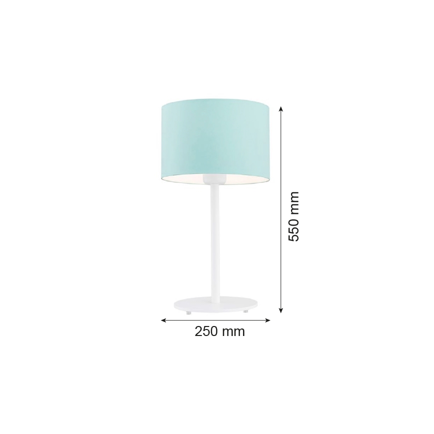 Argon 4127 - Bordlampe MAGIC 1xE27/15W/230V turkis/hvid
