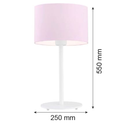 Argon 4128 - Bordlampe MAGIC 1xE27/15W/230V lyserød/hvid