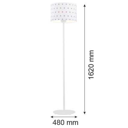 Argon 4129 - Gulvlampe MAGIC 1xE27/15W/230V hvid