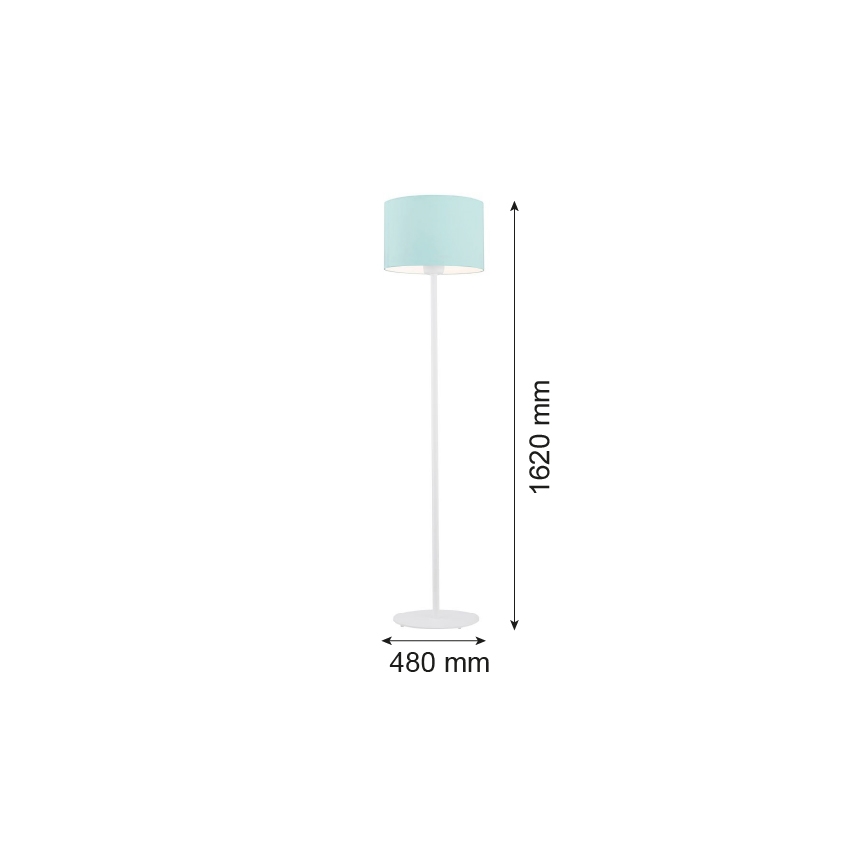 Argon 4131 - Gulvlampe MAGIC 1xE27/15W/230V turkis/hvid