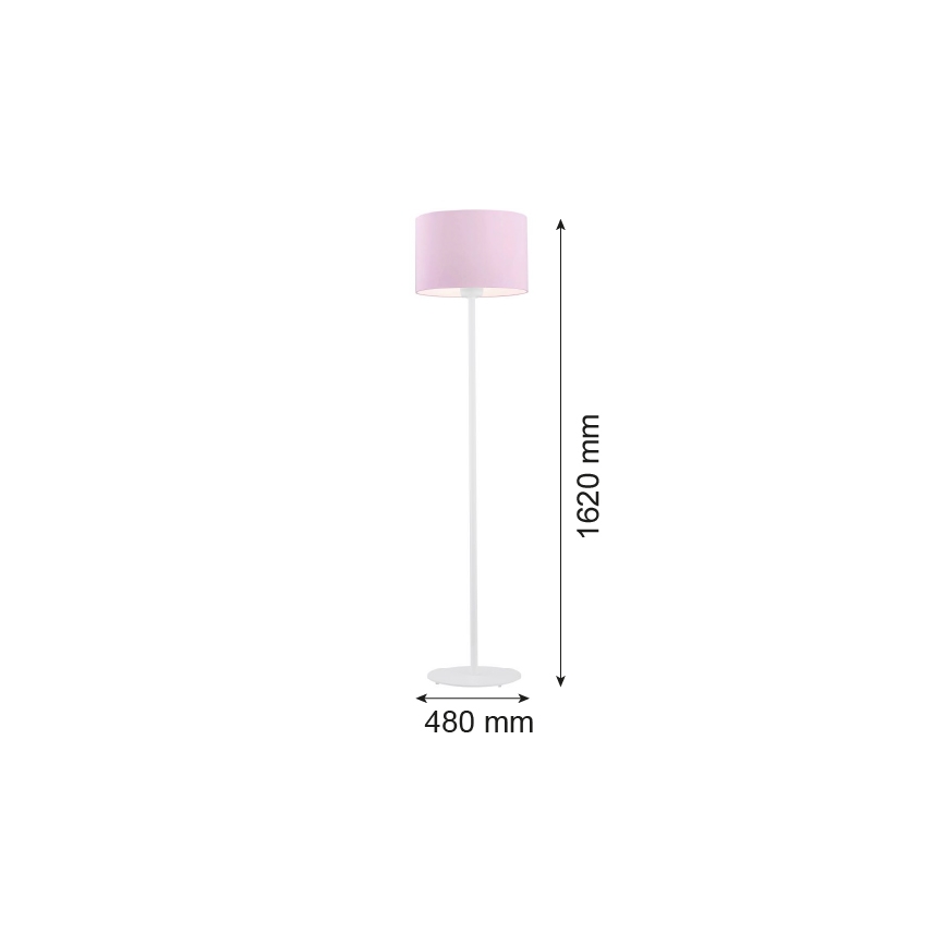 Argon 4132 - Gulvlampe MAGIC 1xE27/15W/230V lyserød/hvid