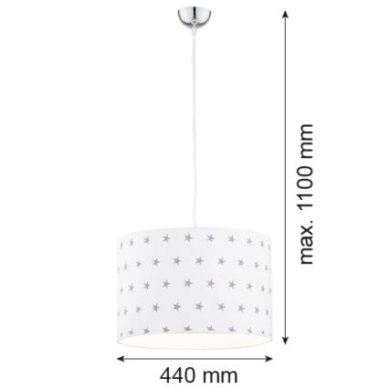 Argon 4133 - Pendel MAGIC 1xE27/15W/230V hvid