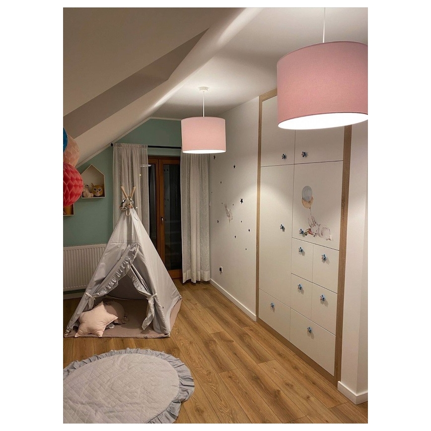 Argon 4136 - Pendel MAGIC 1xE27/15W/230V lyserød