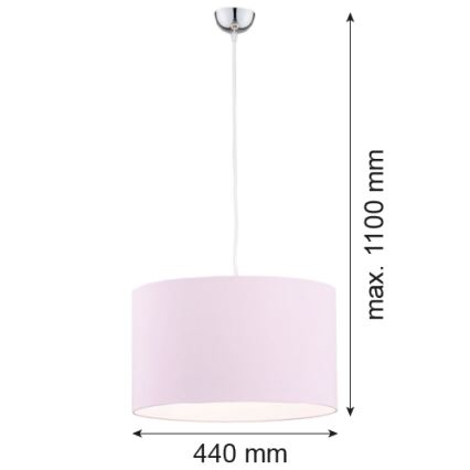 Argon 4136 - Pendel MAGIC 1xE27/15W/230V lyserød