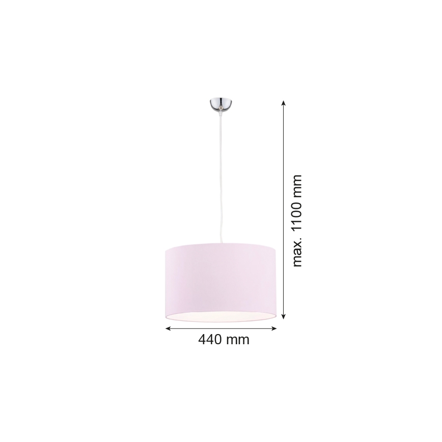 Argon 4136 - Pendel MAGIC 1xE27/15W/230V lyserød