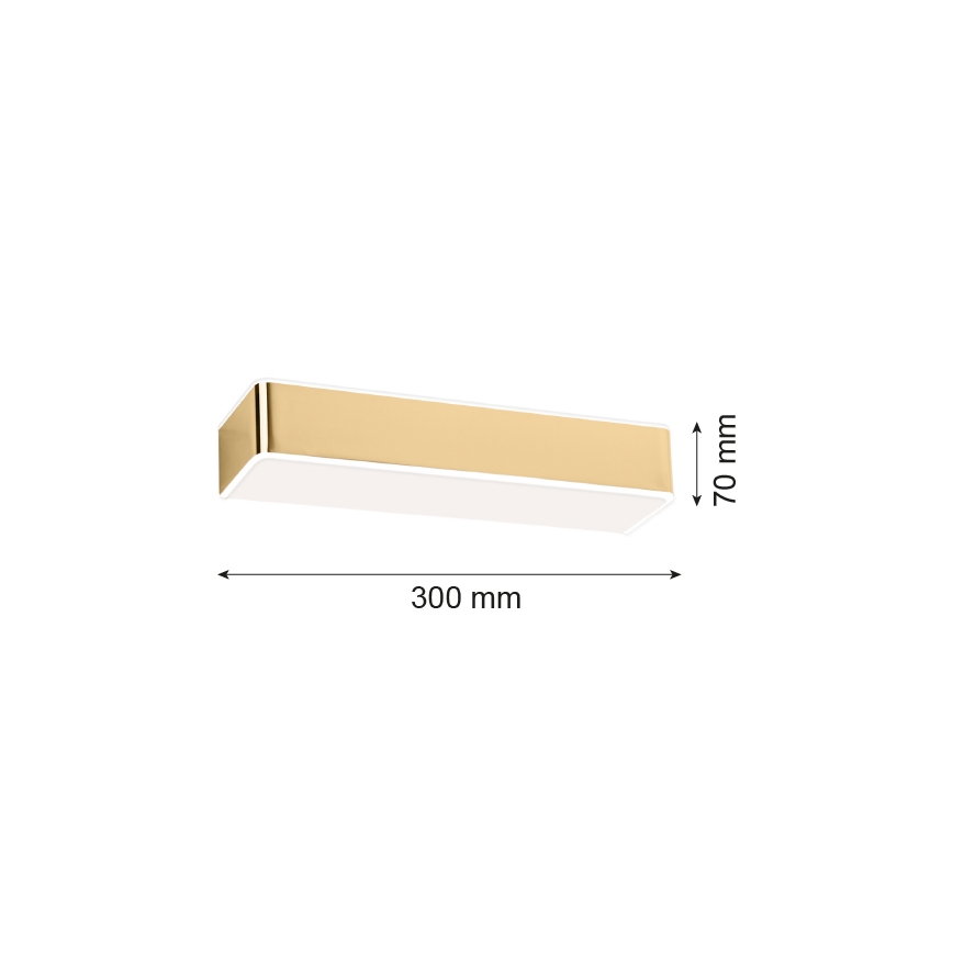 Argon 4148 - Væglampe RODAN 1xE27/15W/230V guldfarvet