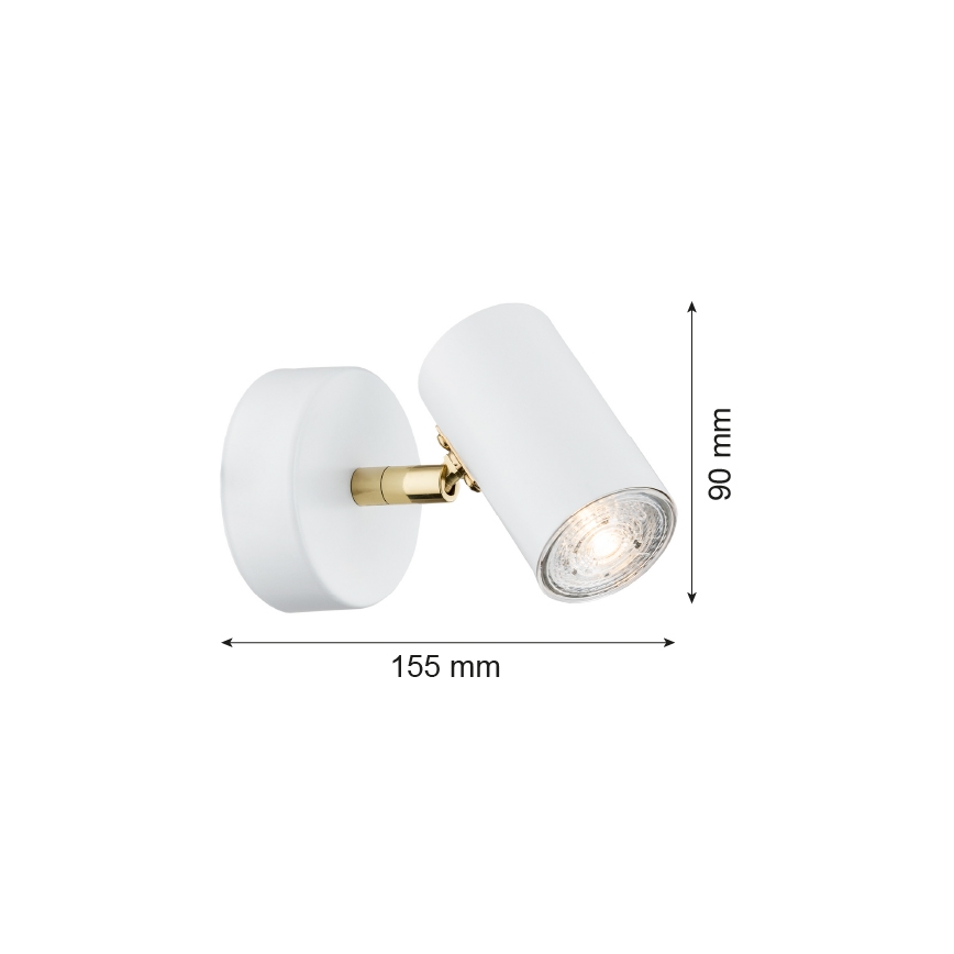 Argon 4209 - Loftspot LAGOS 1xGU10/5W/230V hvid/gylden