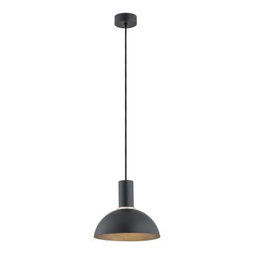 Argon 4222 - Loftlampe på kabel SINES 1xE27/15W/230V Ø 28 cm sort