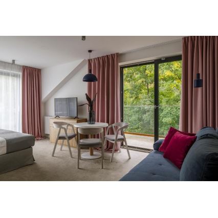 Argon 4222 - Loftlampe på kabel SINES 1xE27/15W/230V Ø 28 cm sort