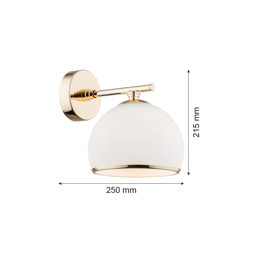 Argon 4255 - Væglampe MARBELLA 1xE27/15W/230V messing