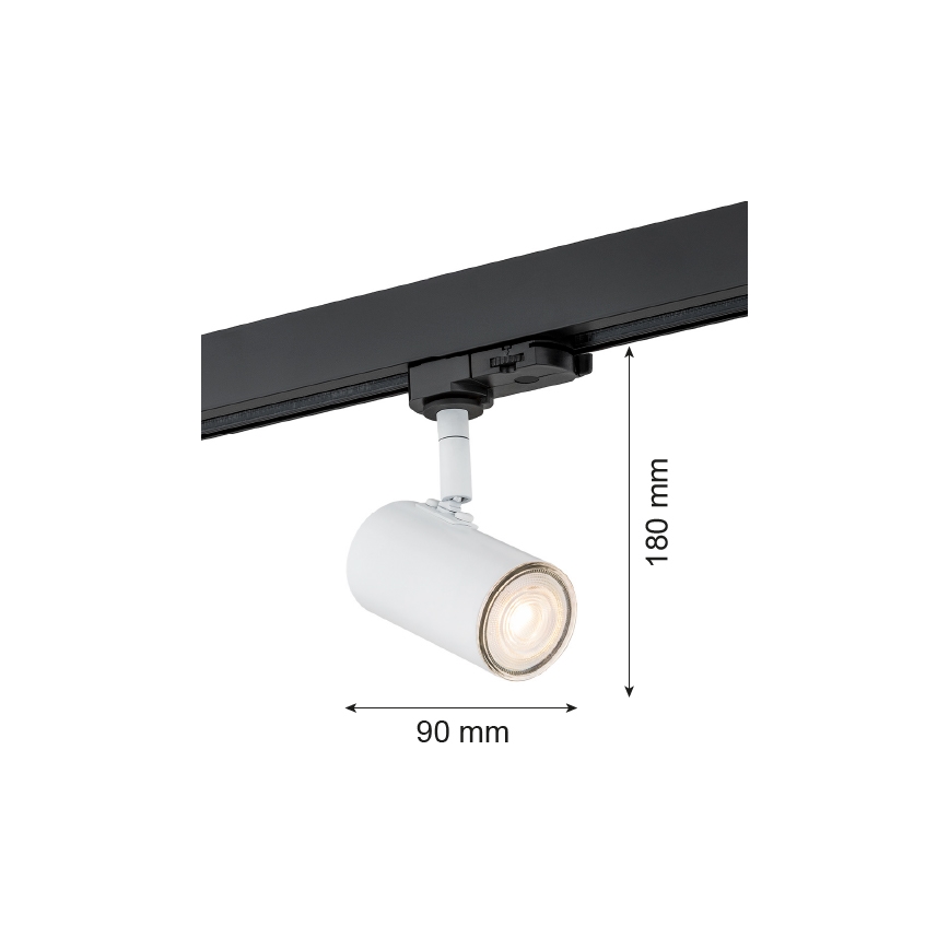 Argon 4327 - Spotlampe til skinnesystem HORTA 1xGU10/5W/230V hvid