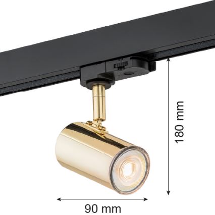 Argon 4328 - Spotlampe til skinnesystem HORTA 1xGU10/5W/230V messing