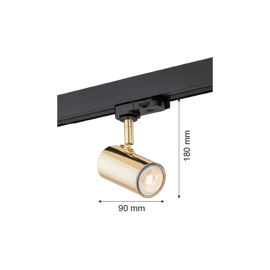 Argon 4328 - Spotlampe til skinnesystem HORTA 1xGU10/5W/230V messing
