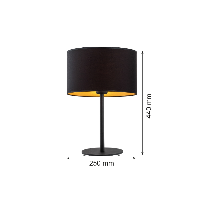 Argon 4342 - Bordlampe KARIN 1xE27/15W/230V sort
