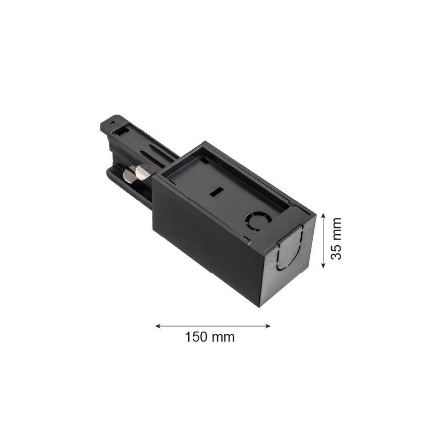 Argon 4366 - Skinneklemme til lampeskinne sort
