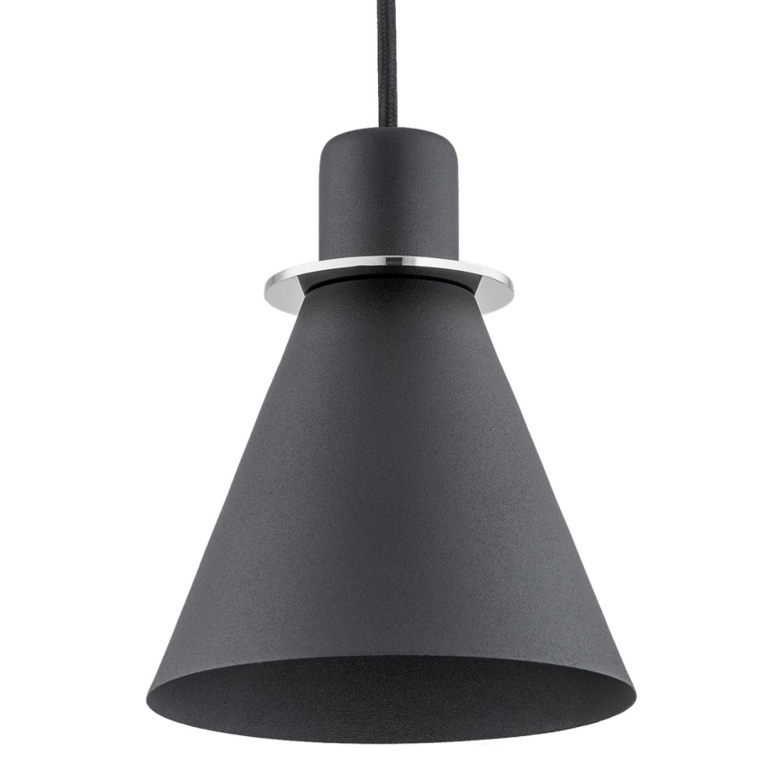 Argon 4688 - Pendel BEVERLY 1xE27/15W/230V sort/skinnende krom