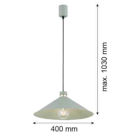 Argon 4694 - Pendel NASHVILLE 1xE27/15W/230V grøn