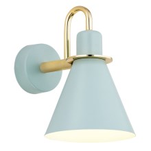 Argon 4706 - Væglampe BEVERLY 1xE27/15W/230V blå/guldfarvet